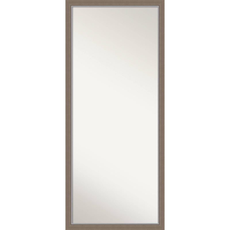 27&#34; x 63&#34; Eva Framed Full Length Floor/Leaner Mirror Brown - Amanti Art, 1 of 8