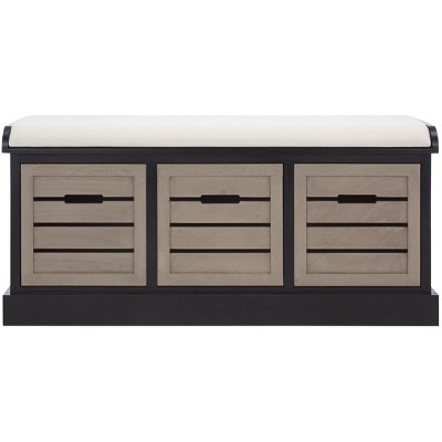 Briar 3 Drawer With Cushion Storage Bench - Safavieh