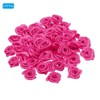 Unique Bargains Satin Fabric Decorative DIY Craft Embellishment Ribbon Roses 70 Pcs - 3 of 4