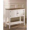 Bayberry Wood Server White - Hillsdale Furniture: Farmhouse Design, Ample Storage, Matte Finish - 3 of 3