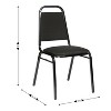 Flash Furniture HERCULES Series Trapezoidal Back Stacking Banquet Chair with 1.5" Thick Seat - 4 of 4