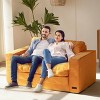 MAXYOYO Convertible Sofa Bed, Pull Out Loveseat Sleeper Sofa, 2 in 1 Folding Couch Bed - 2 of 4