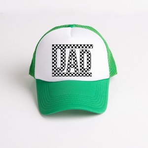 Simply Sage Market Dad Checkered Box Men's Foam Trucker Hat - 1 of 3