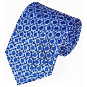 Men's Geometric 3.25 Inch Wide And 58 Inch Long Woven Neckties - 1 of 4