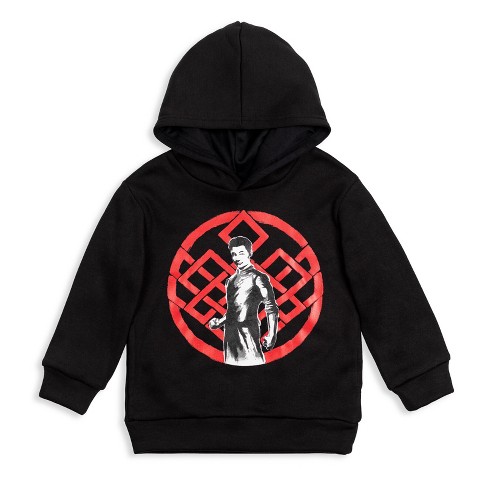 Marvel Shang Chi and the Legend of the Ten Rings Little Boys Fleece Hoodie Black 6