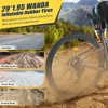 VASIP 29 Inch Mountain Bike for Adults & Kids, 8-Speed Gear System, Front Suspension Fork, Steel Frame MTB - Men Women Boys Girls,Silver - 4 of 4