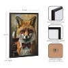 Kate & Laurel All Things Decor 12"x16" Gallery Traditional Fox Wine Tasting Print by The Creative Bunch Studio Black - 3 of 4