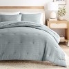 Waffle Textured Comforter Set All Season Down-Alternative Ultra Soft Bedding - Becky Cameron - 4 of 4