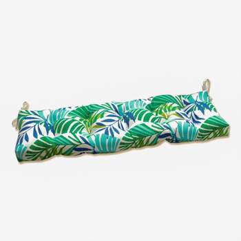 Islamorada Floral Outdoor Bench Cushion Blue/Green - Pillow Perfect