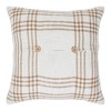 Wheat Plaid Pumpkin Pillow 18x18 - 2 of 4