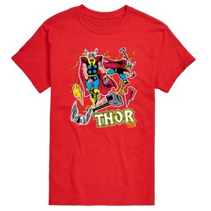 Men's - Marvel - Thor Stickers Style Short Sleeve Graphic T-Shirt - 1 of 4
