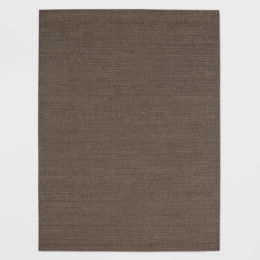 9' x 12' Dupione Outdoor Rug Charcoal - Smith & Hawken™