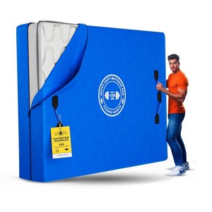 Premium Heavy Duty Mattress Bags for Moving and Storage 8 Patented Easy to Carry Handles (Queen Size) - 1 of 4