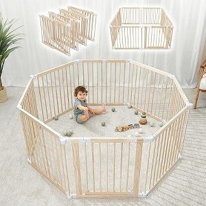 Pro Goleem Baby Gate Playpen - 57 x 57 x 25 in - 1 of 3