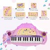 Princess 32-Key Toy Piano for Kids, Learning Keyboard with Microphone, Flashing Lights & Music Player for Ages 3-6 - 4 of 4