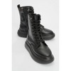 Nicolas Black Leather Combat Boot (Women) | Prologue Shoes - 2 of 4