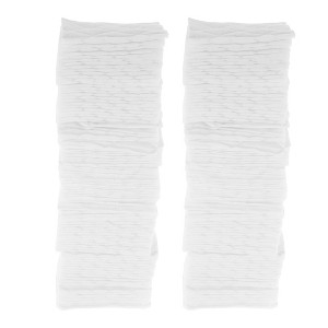 Unique Bargains Disposable Diamond Lattice Makeup Remover Sponge White - 1 of 4