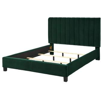 Queen Teagan Channel Upholstered Bed - Lifestorey