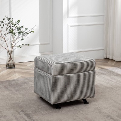 25" Wide Rectangle Gliding Ottoman - WOVENBYRD