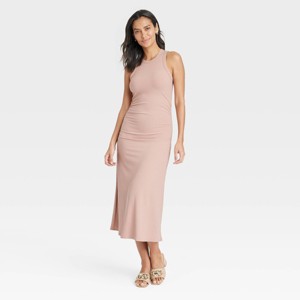 Women's Rib Knit Midi Bodycon Dress - A New Day™ - 1 of 3