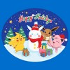Men's Pokemon Christmas Happy Holidays Snowman Pull Over Hoodie - 2 of 4