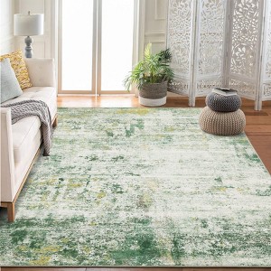 Area Rugs Washable Large Modern Abstract Living Room Rug Soft Anti-Skid Carpet Indoor Non-Shedding Carpets for Bedroom Dining Farmhouse Nursery Office - 1 of 4