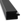 29" x 29" Non-Beveled Eva Narrow Bathroom Wall Mirror Black - Amanti Art: Modern Square Polystyrene Frame, Includes Mounting Hardware - 2 of 4