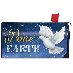 Briarwood Lane Mailbox Cover  - Standard Size - Peace on Earth Dove Christmas For Christmas Mailbox Cover - 1 of 3