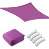 Yescom 20x16 Ft 97% UV Block Rectangle Sun Shade Sail HDPE Cover Net Canopy Poolside - 3 of 4
