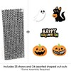 Big Dot of Happiness Jack-O'-Lantern Halloween - Paper Straw Decor - Kids Halloween Party Striped Decorative Straws - Set of 24 - 3 of 4