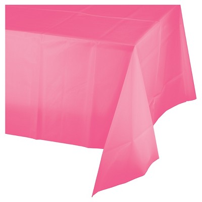 Candy Pink Disposable Tablecloth