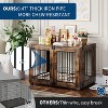 Wooden Dog Crate Furniture – Elegant Indoor Dog Kennel for Large/Medium Dogs, Functional End Table Design - 3 of 4