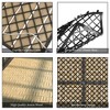 Costway 80PCS 12'' x 12'' Acacia Wood Deck Tiles Interlocking Patio Pavers Check Pattern - 4 of 4