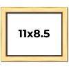 PosterPalooza | Photo Size Simple Gold Picture Frame - UV Acrylic, Foam Board Backing, Hanging Hardware - 2 of 4