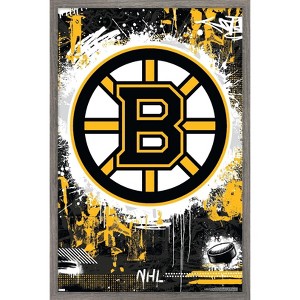 Trends International NHL Boston Bruins - Maximalist Logo 23 Framed Wall Poster Prints - 1 of 4