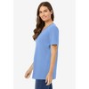 Woman Within Plus Size Perfect Short-Sleeve V-Neck Tee - 4 of 4