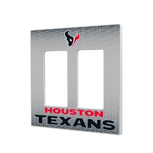 NFL AFC Teams Linen Hidden-Screw Light Switch Plate for Double Rocker - 1 of 4
