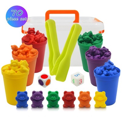 Templeton Educational Counting & Sorting Bears Kit, 70 Piece Super Value Set