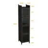 NicBex Tall Bathroom Storage Cabinet,Floor Cabinets with Storage Space for Bathroom - 3 of 4
