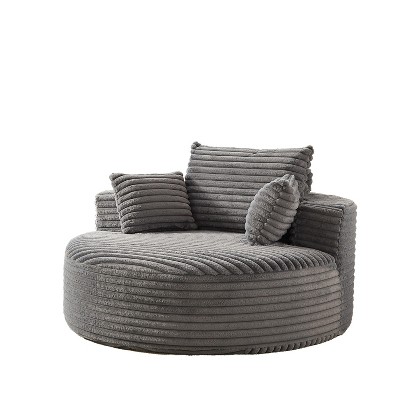 Dexmalle 55''L Corduroy Sponge single sofa