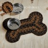 Black & Tan Indoor/Outdoor Small Bone Rug 11.5x17.5 - 4 of 4