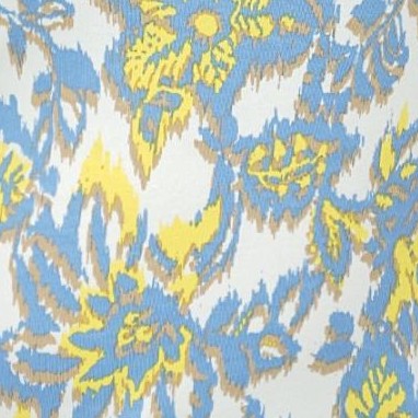 blue ikat floral