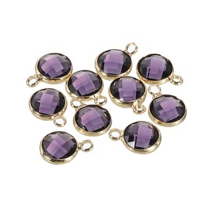 Unique Bargains DIY Craft Jewelry Making Necklace Crystal Birthstone Pendants 10 Pcs - 1 of 4