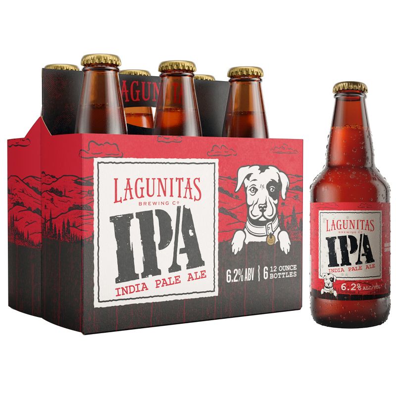 Lagunitas IPA Beer - 6pk/12 fl oz Bottles, 1 of 5