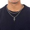 Turandoss Cross Pendant Necklace for Men, Stainless Steel Necklace Simple Jewelry Gifts Cross Chain Necklace - 4 of 4