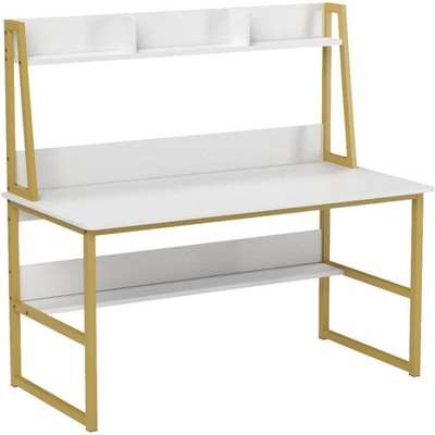 Tribesigns 47 inches Computer Desk with Bookshelf