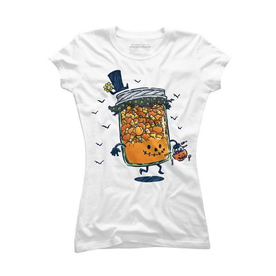 Junior's Design By Humans Halloween Jam By nickv47 T-Shirt