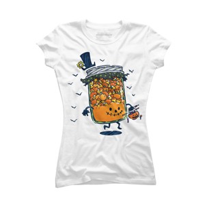 Junior's Design By Humans Halloween Jam By nickv47 T-Shirt - 1 of 3