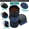PetAmi Travel Dog Food Bag, Pet Cat Collapsible Bowls Set, Portable Foldable Waterproof Lining - 2 of 4