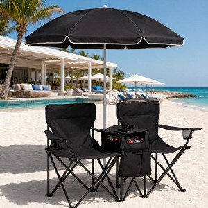 blue patio umbrella replacement Bellrino Decor Strong & Thick Patio Outdoor Cover Top for 7.5ft 6 Ribs Umbrella